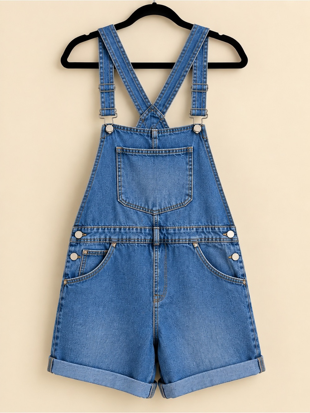 Amazon Blue Denim Women's Short Overalls